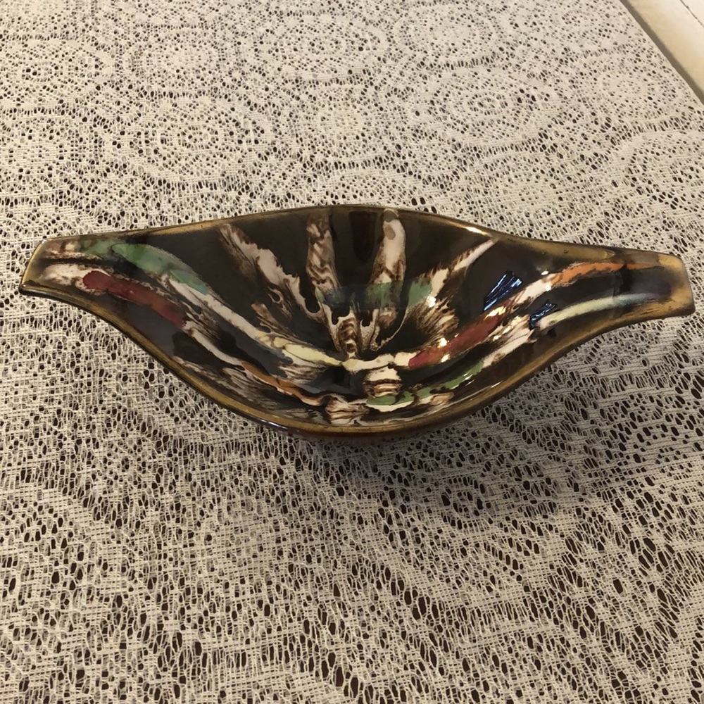 Vintage West Germany Candy Bowl Trinket Bowl Dish Marked 665/26
